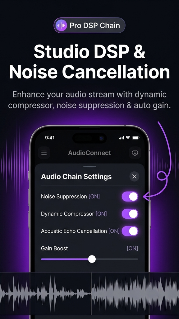 Studio DSP Chain Screen